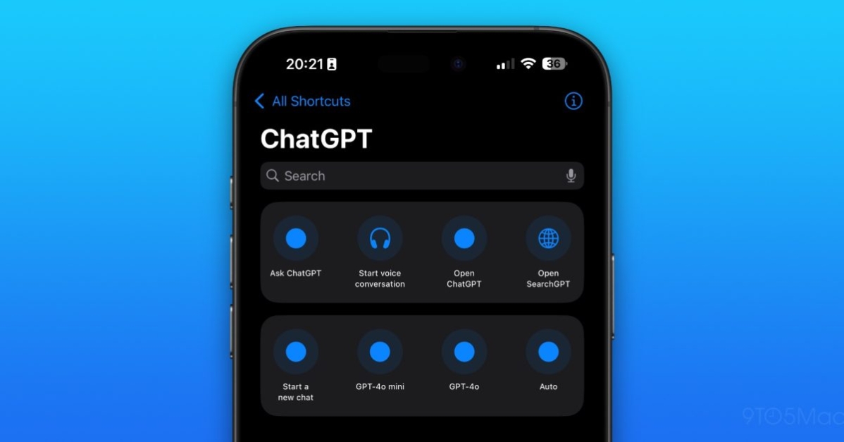 SearchGPT is now available as a shortcut in ChatGPT on iOS