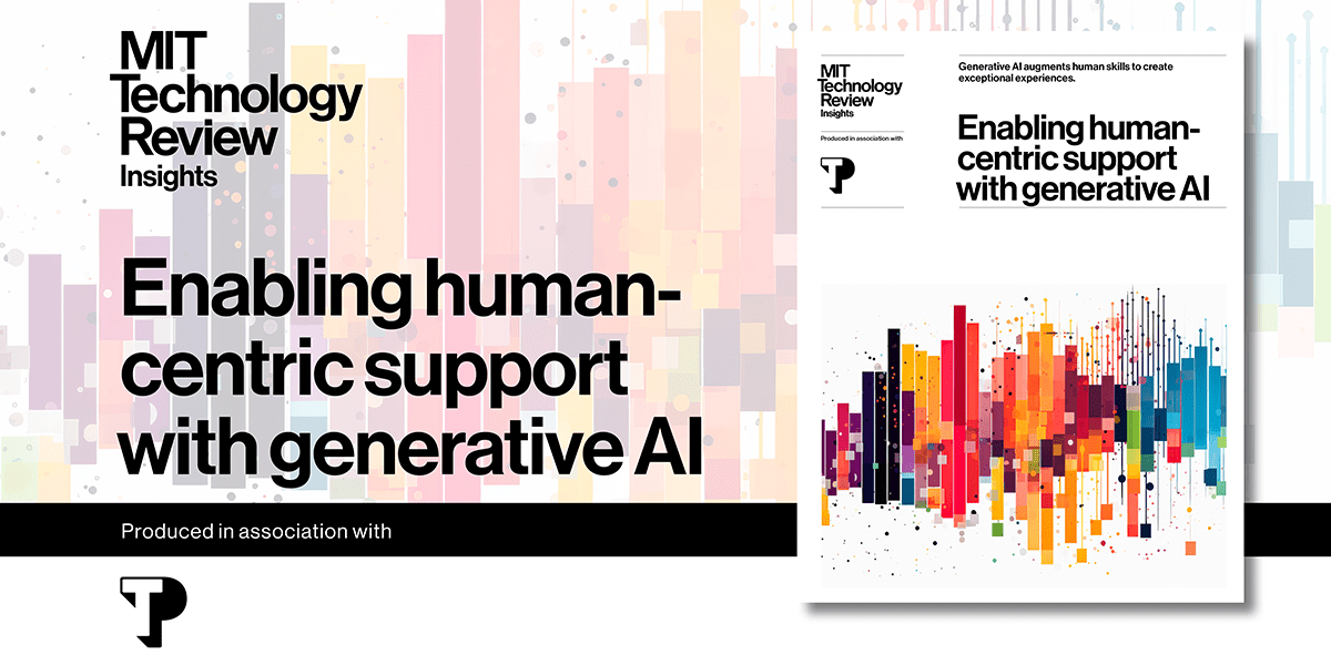 Enabling human centric support with generative artificial intelligence