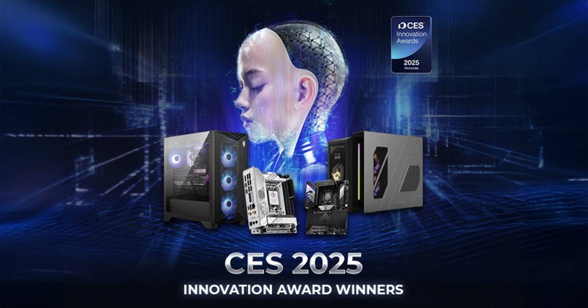 MSI won 5th prize at the CES Innovation Awards 2025 for AI Gaming