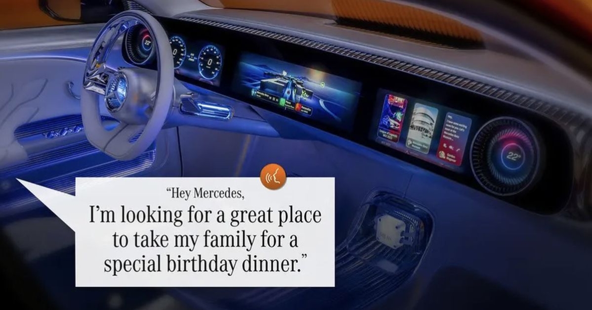 Mercedes-Benz Virtual Assistant uses Google Conversational AI agent