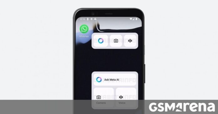 WhatsApp tests new widget to make Meta AI more accessible