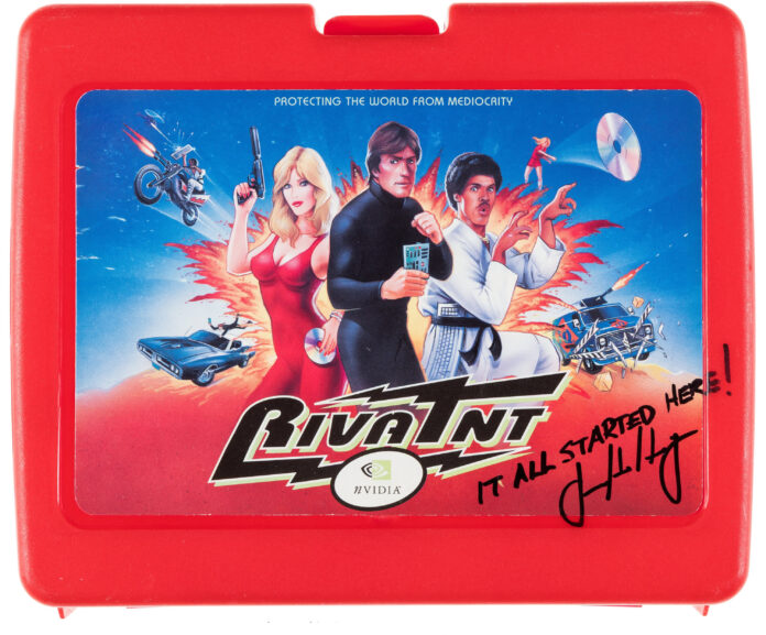 Rare 1998 Nvidia Riva TNT prototype and signed lunchbox up for auction