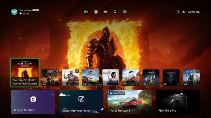 Xbox lets you pin three of your favorite games on your homescreen