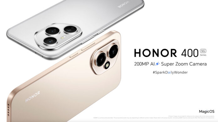 Honor’s 400 series midrange smartphone features a 200-megapixel sensor and the usual AI tools.