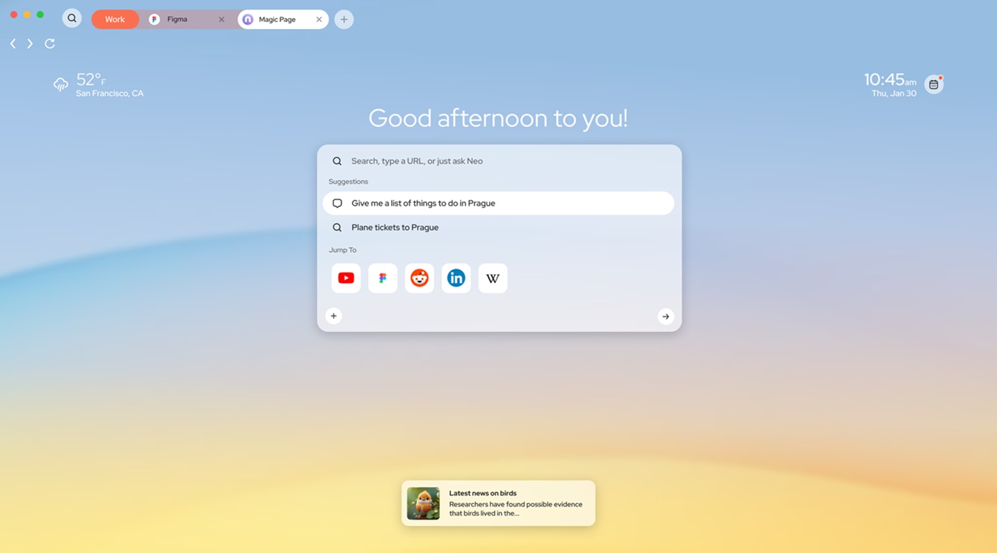 Norton’s Neo browser wants to bring AI into the search bar
