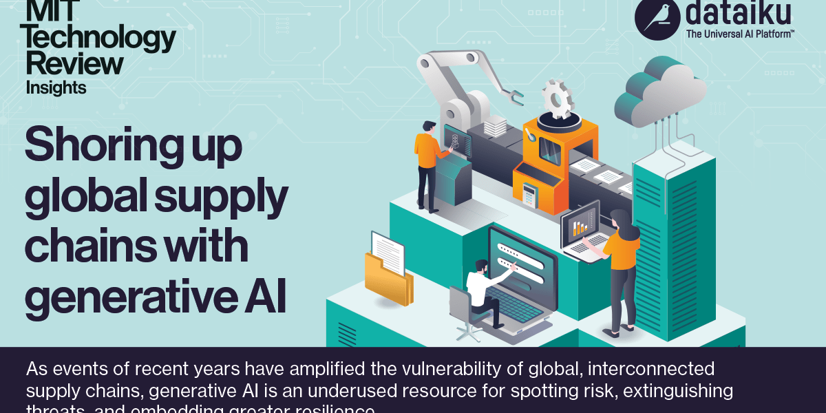Global supply chains strengthened with generative AI.