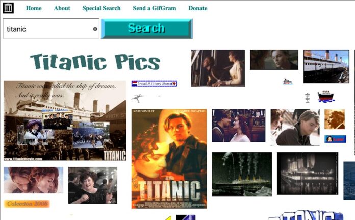The Internet Archive updates its GeoCities GIF Search Engine