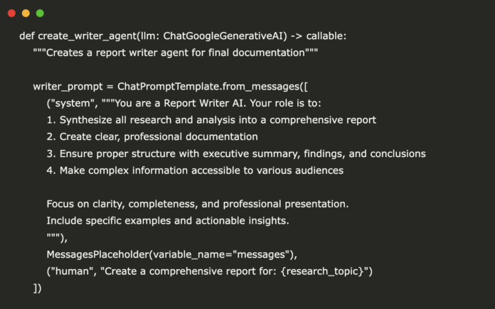 Building a Multi-Agent AI Research Team with LangGraph and Gemini for Automated Reporting