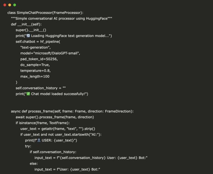 An Implementation Guide to Build a Modular Conversational AI Agent with Pipecat and HuggingFace