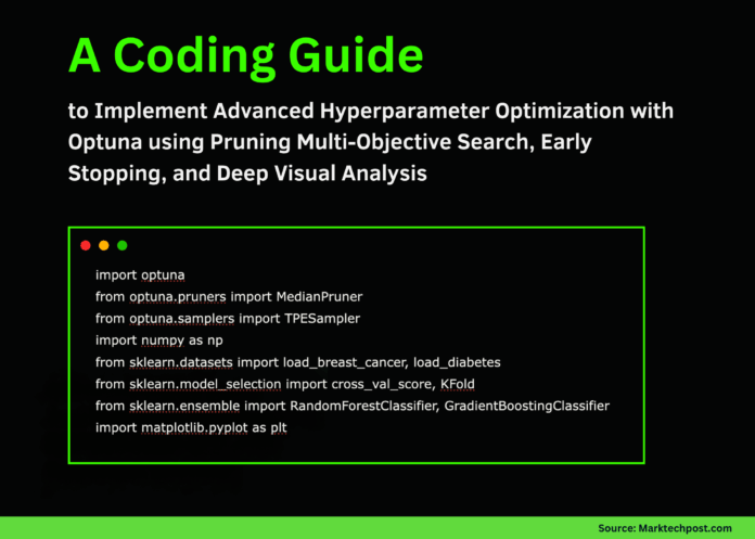 A Coding Guide to Implement Advanced Hyperparameter Optimization with Optuna using Pruning Multi-Objective Search, Early Stopping, and Deep Visual Analysis